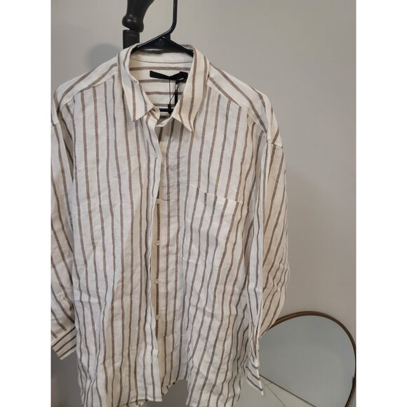 NEW Jenni Kayne Linen Relaxed Oversized Shirt size M Medium NWT - Picture 2 of 7